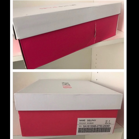 JustFab Delphy Whiskey Heeled Lace-Up Sandals - Picture 9 of 9